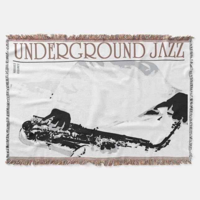 Underground Jazz Throw Blanket (Front)