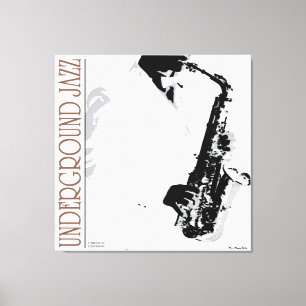Underground Jazz Wrapped Canvas