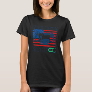 Underground Mining Mode On American Coal Miner T-Shirt