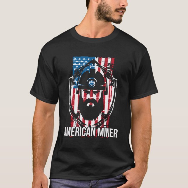 Underground Mining Shirt Gift For American Coal Mi (Front)