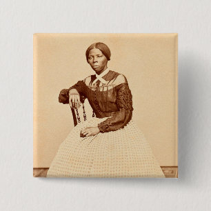Underground Railroad Abolitionist Harriet Tubman  15 Cm Square Badge