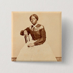 Underground Railroad Abolitionist Harriet Tubman  15 Cm Square Badge