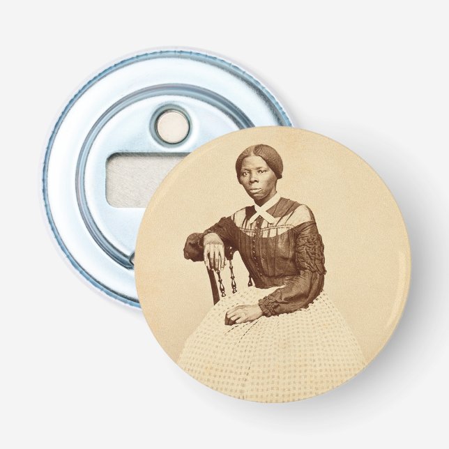 Underground Railroad Abolitionist Harriet Tubman  Bottle Opener (Front)