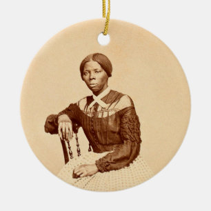 Underground Railroad Abolitionist Harriet Tubman  Ceramic Tree Decoration