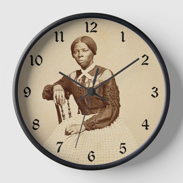 Underground Railroad Abolitionist Harriet Tubman  Clock (Front)