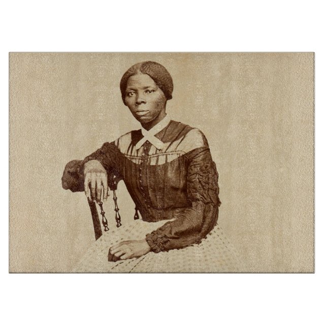 Underground Railroad Abolitionist Harriet Tubman  Cutting Board (Front)