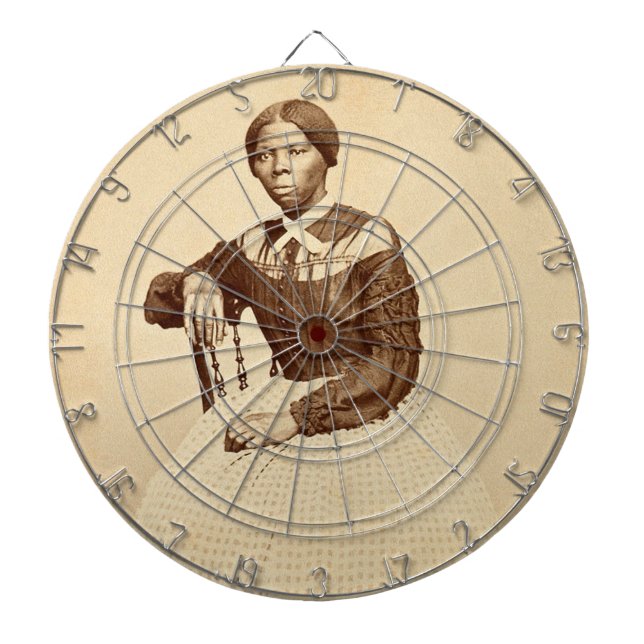 Underground Railroad Abolitionist Harriet Tubman  Dartboard (Front)