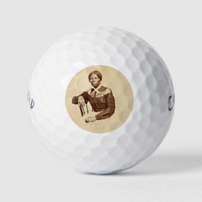 Underground Railroad Abolitionist Harriet Tubman  Golf Balls (Front)