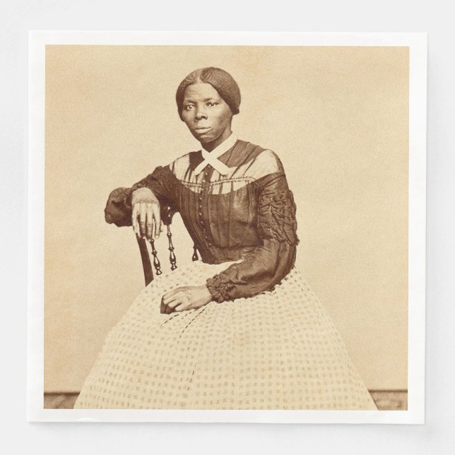 Underground Railroad Abolitionist Harriet Tubman  Napkin (Front)