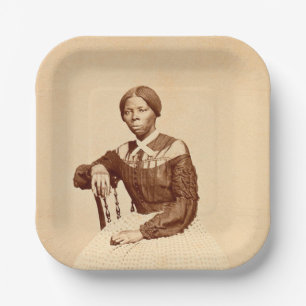 Underground Railroad Abolitionist Harriet Tubman Paper Plate