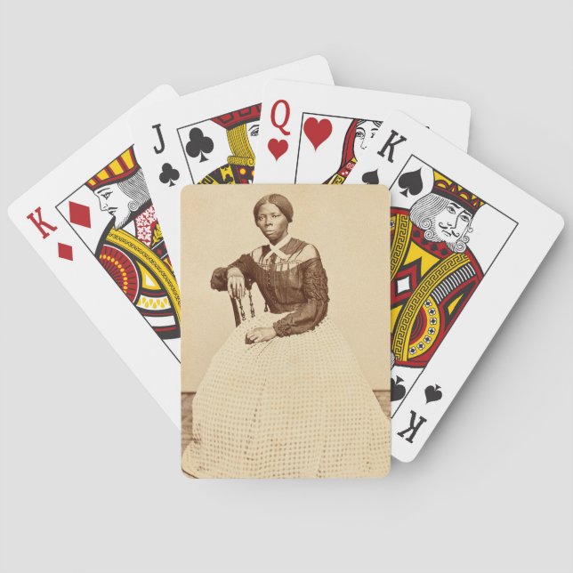 Underground Railroad Abolitionist Harriet Tubman  Playing Cards (Back)