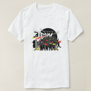 Underground Rock Concert in Metro Station Illustra T-Shirt