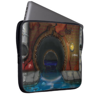 Underground Sewers Tunnel Cartoon Laptop Sleeve