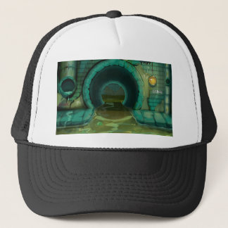 Underground Sewers Tunnel Cartoon Trucker Hat