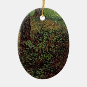 Undergrowth by Vincent van Gogh Ceramic Tree Decoration