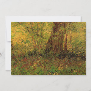 Undergrowth by Vincent van Gogh Invitation