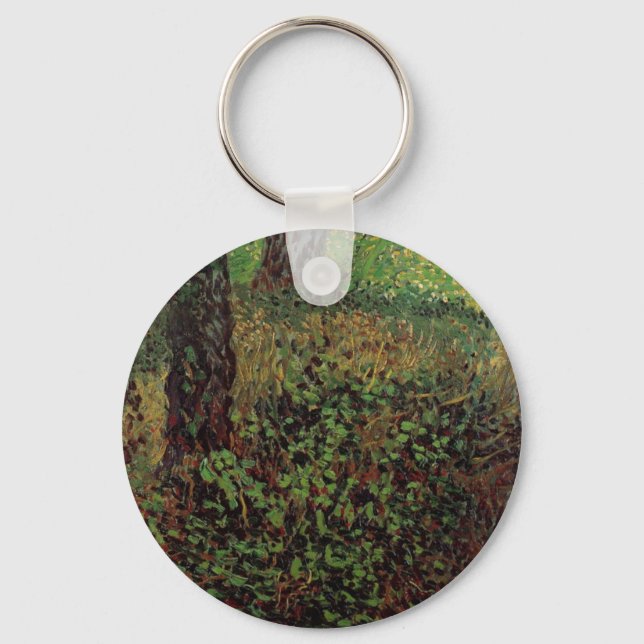 Undergrowth by Vincent van Gogh Key Ring (Front)