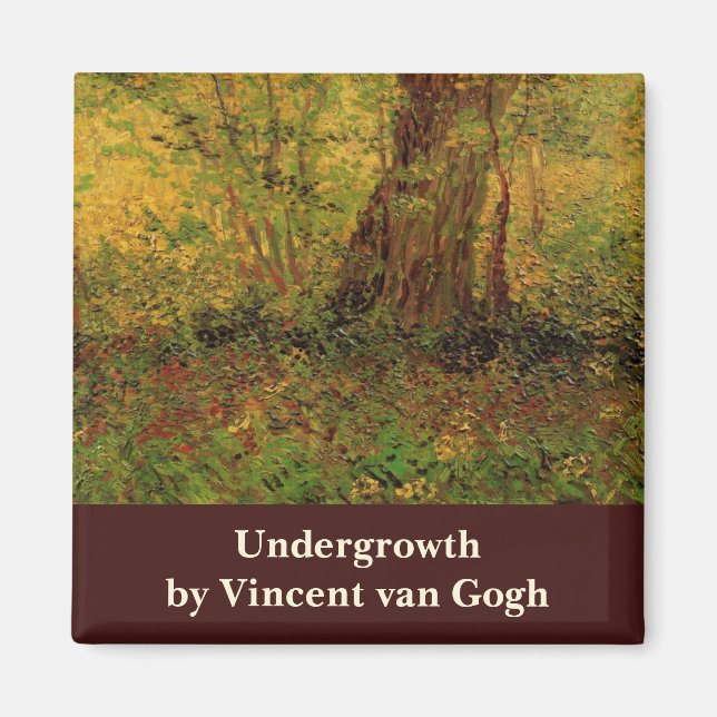 Undergrowth by Vincent van Gogh Magnet (Front)