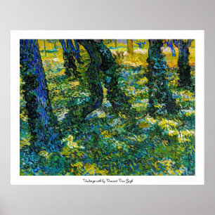 Undergrowth by Vincent Van Gogh Poster