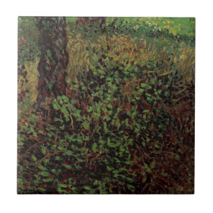 Undergrowth by Vincent van Gogh Tile