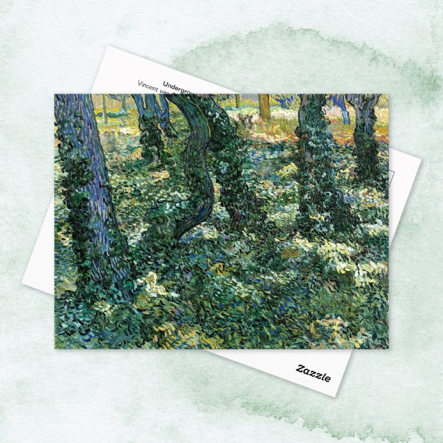 Undergrowth Trees Woods Vincent van Gogh Postcard (Creator Uploaded)
