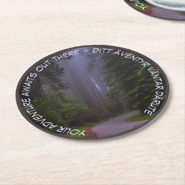 Underlägg — Adventure Round Paper Coaster (Angled)