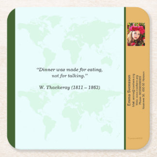 Underlägg — Connect, World Square Paper Coaster