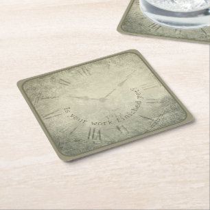 Underlägg — Reminder Square Paper Coaster