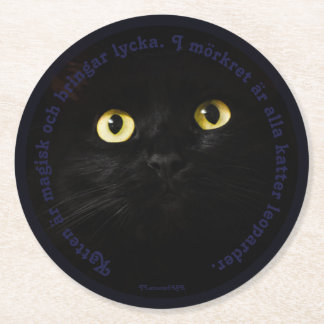Underlay - Cat Round Paper Coaster