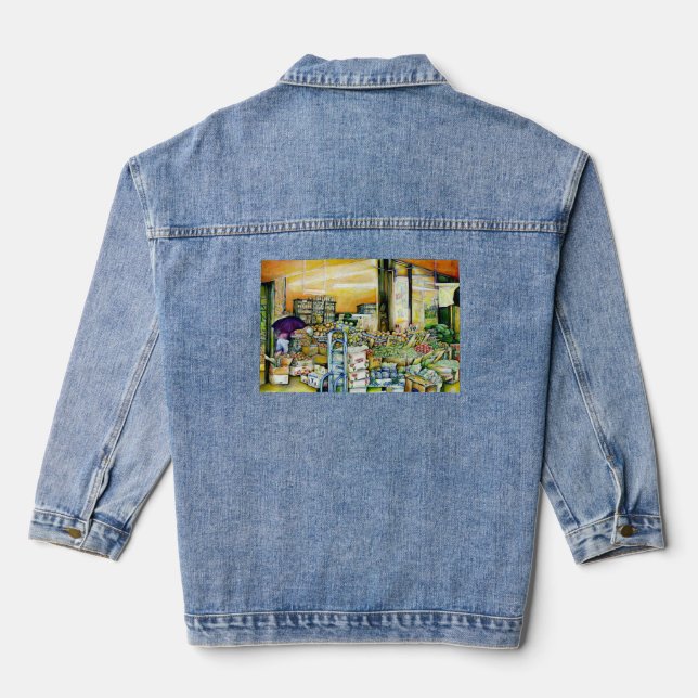 Undermining Artistic Gentrification Denim Jacket (Back)