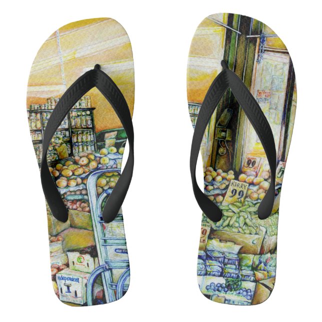 Undermining Artistic Gentrification Flip Flops (Footbed)
