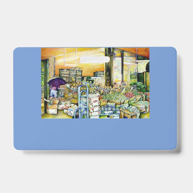 Undermining Artistic Gentrification ID Badge (Front)