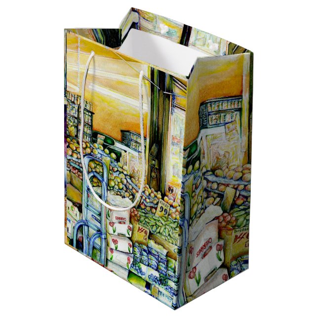 Undermining Artistic Gentrification Medium Gift Bag (Back Angled)