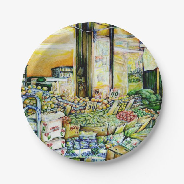 Undermining Artistic Gentrification Paper Plate (Front)