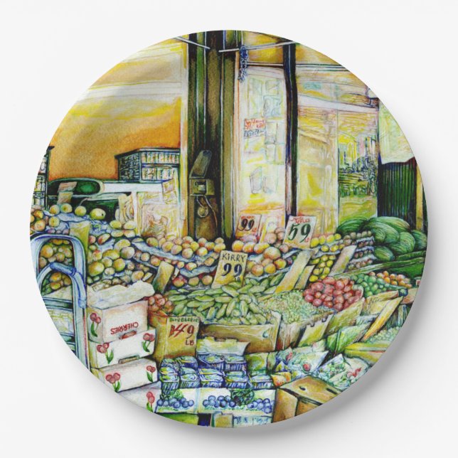 Undermining Artistic Gentrification Paper Plate (Front)