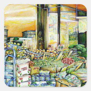 Undermining Artistic Gentrification Square Sticker