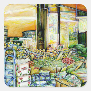 Undermining Artistic Gentrification Square Sticker