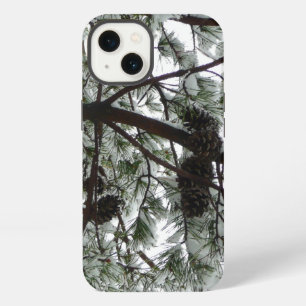 Underneath the Snow Covered Pine Tree Winter Photo iPhone 13 Case