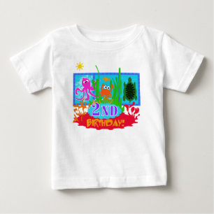 Undersea Adventure 2nd Birthday Baby T-Shirt