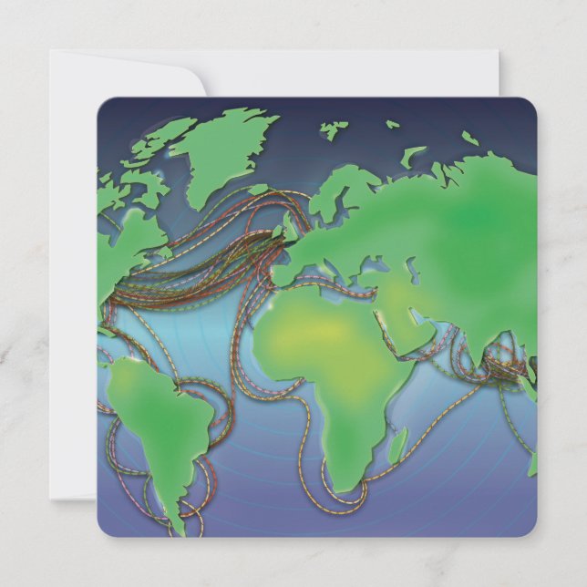 UnderSea Communication wires Invitation (Front)