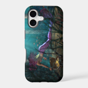 Undersea Fantasy Digital Art Mermaid and Treasure