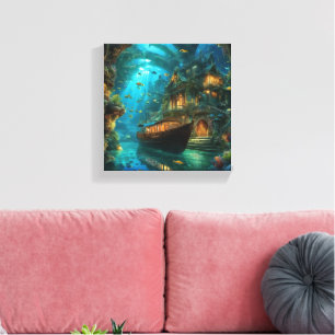 Undersea Keep or create your own- Canvas (Gloss) Print