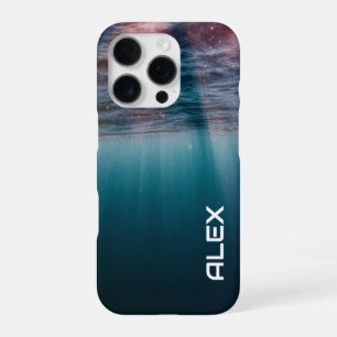 Undersea Light View – Ocean Depths Texture iPhone 16 Pro Case