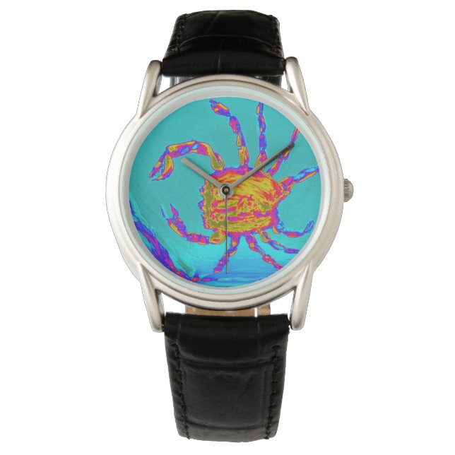 Undersea Marine Art, Sea Animal Crab Watch (Front)