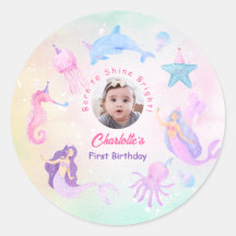  Undersea Mermaid Girl 1st Birthday Party 