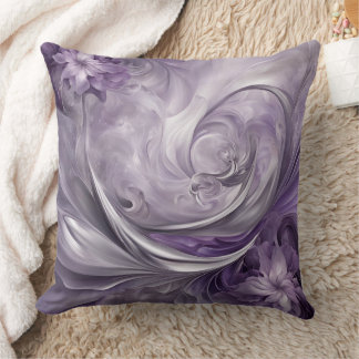 Undersea Purple AI art  Cushion