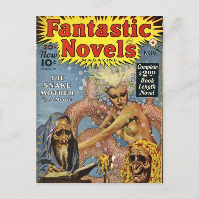 Undersea Snake People Postcard (Front)