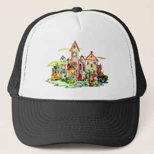 Undersea Village Trucker Hat