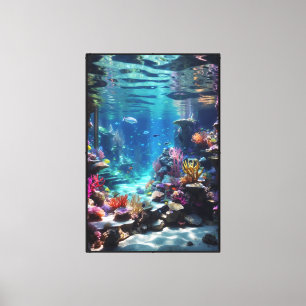 Undersea World Stretched Canvas Print