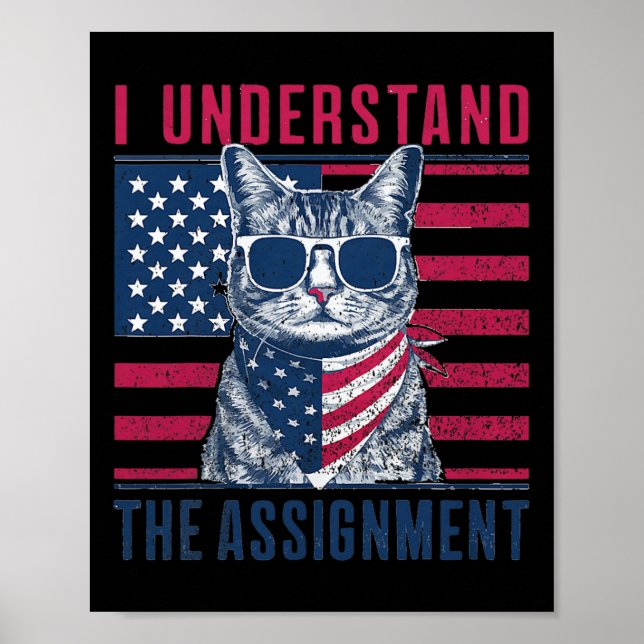 Understand The Ignment Kamala Harris Childless Cat Poster (Front)